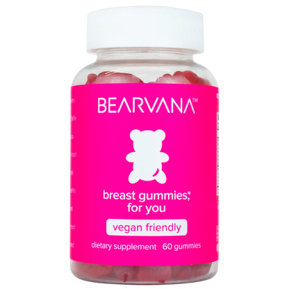 BEARVANA Chest Support Gummies for Women | Workout Enhancement | Berry Flavored | Natural Botanical Blend | Multivitamins | Tone Curves | Boost Confidence | Women’s Fitness Supplement (60 Count)