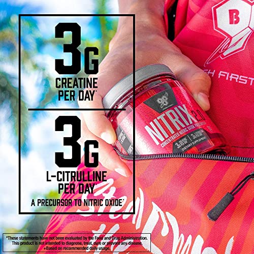 BSN NITRIX 2.0 - Nitric Oxide Precursors, 3g Creatine, 3g L Citrulline - Supports Workout