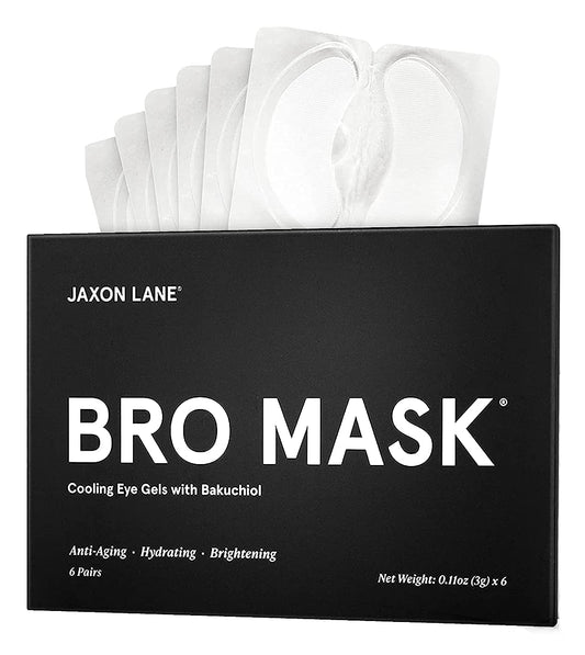 BRO MASK Under Eye Gel Pads: Cooling Eye Patches for Dark Circles and Puffiness 