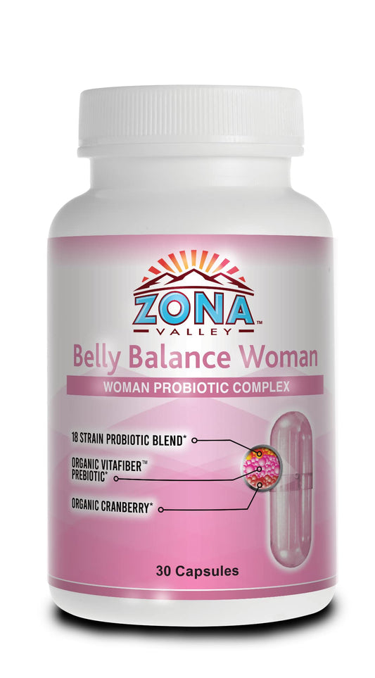 Zona Valley Belly Balance Woman 30 Capsules - Prebiotic and Microencapsulated probiotic