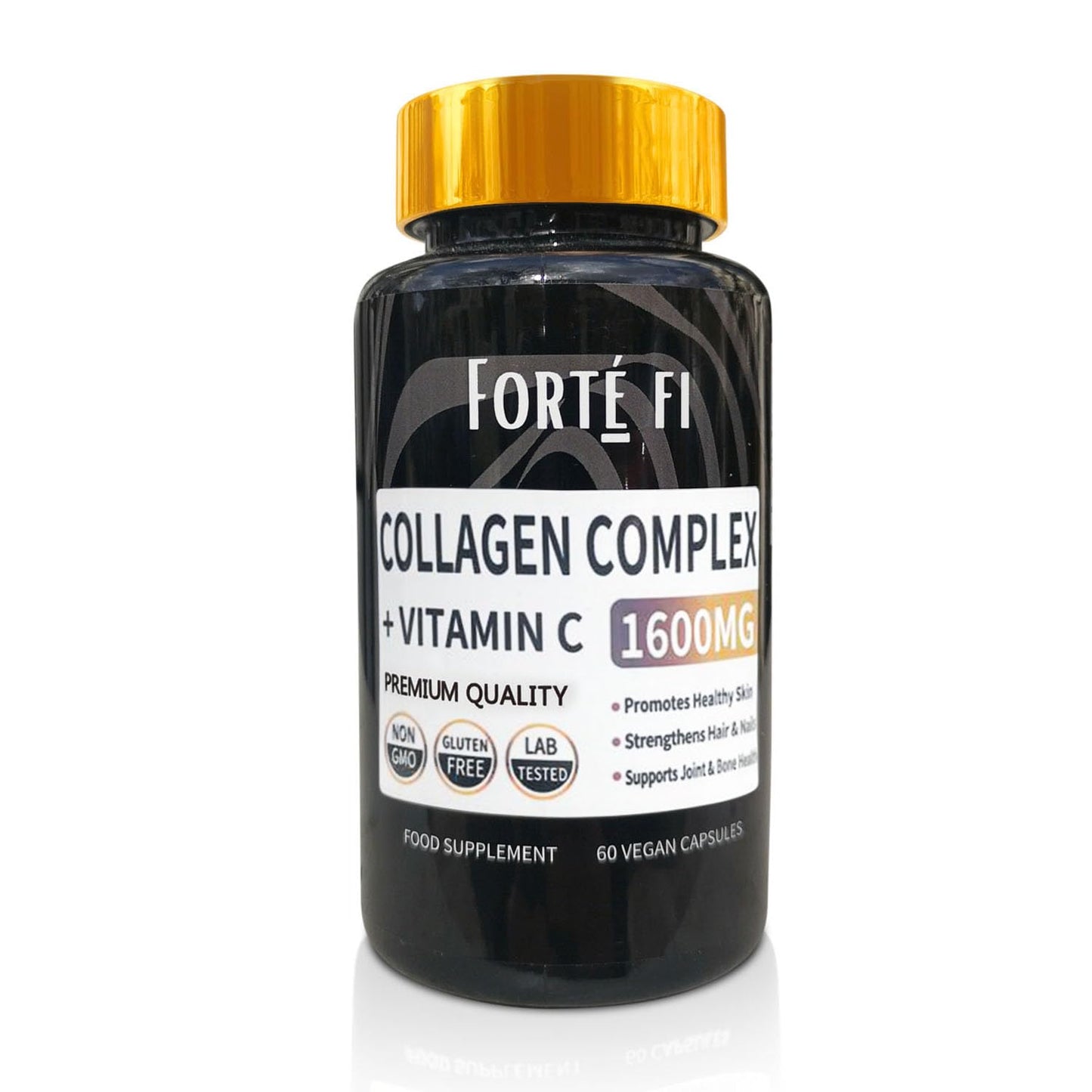 Pure Collagen with Vitamin C - Collagen Supplements for Women & Men - Use with Multivitamin Tablets