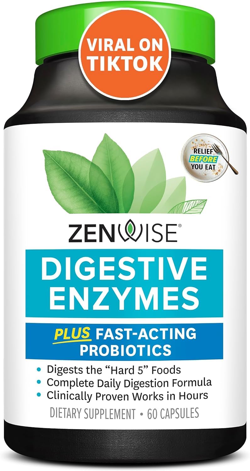 Zenwise Health Digestive Enzymes - Probiotic Multi Enzymes with Probiotics