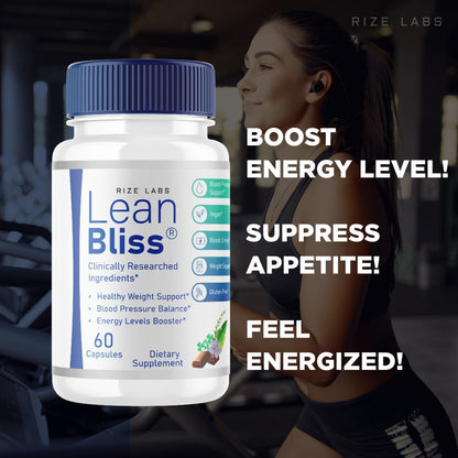 (2 Pack) Lean Bliss Weight Loss Pills, Lean Bliss Fat Burning Formula, LeanBliss Advanced