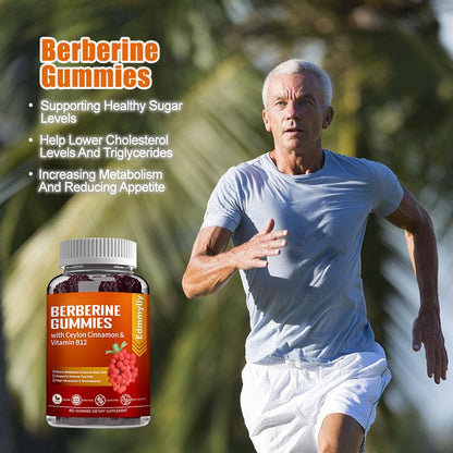 Berberine Gummies 1600mg with Ceylon Cinnamon Sugar Free High Potency Berberine