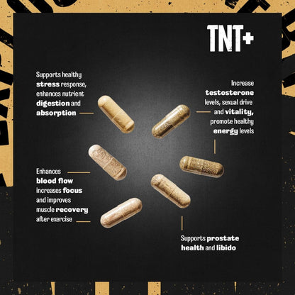 Animal TNT+ - Mens Support, Prostate Support, Adaptogen & Stress Support, Nitric Oxide