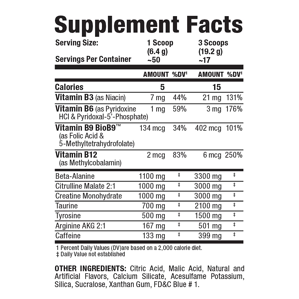 ALLMAX IGNITER Sport, Blue Raspberry - 330 g - Pre-Workout Formula - with Caffeine, L-Citrulline, L-Arginine, Creatine & Beta Alanine - Up to 50 Servings