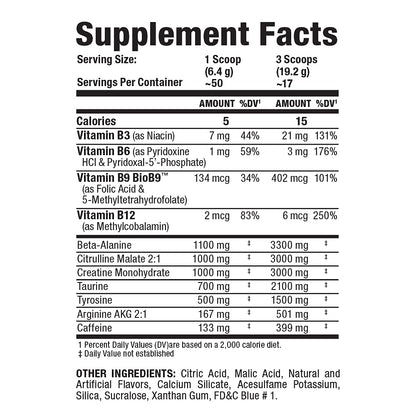 ALLMAX IGNITER Sport, Blue Raspberry - 330 g - Pre-Workout Formula - with Caffeine, L-Citrulline, L-Arginine, Creatine & Beta Alanine - Up to 50 Servings