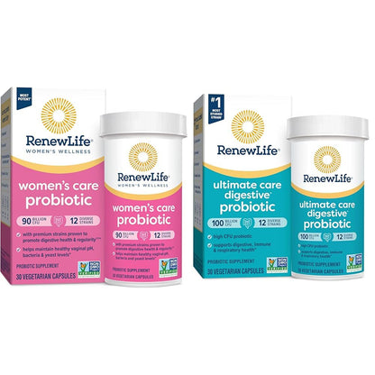 Renew Life Women's Probiotic Capsules, Supports Vaginal, Urinary, Digestive & Ultimate 