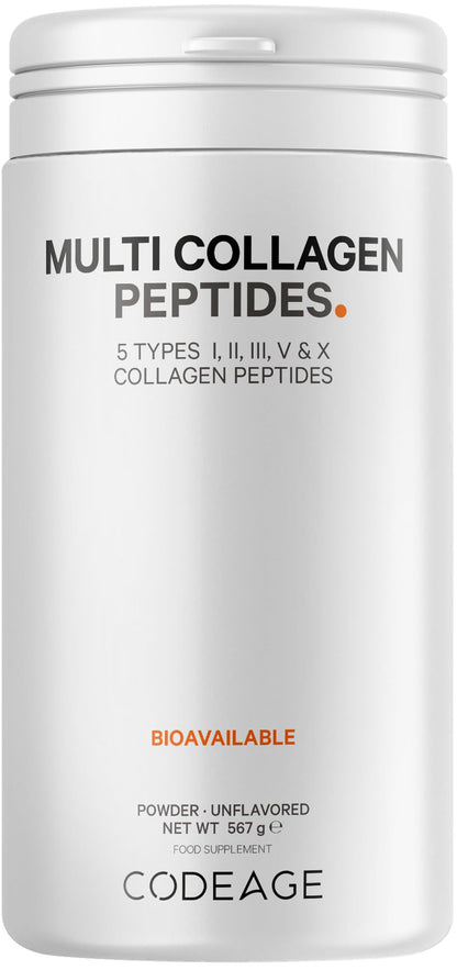 Codeage Multi Collagen Protein Powder Peptides, 2-Month Supply, Hydrolyzed, Type I, II, III, V, X Grass Fed