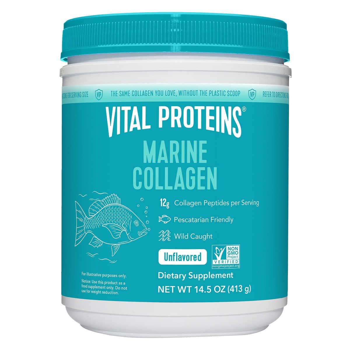 Vital Proteins Marine Collagen Peptides Powder Supplement for Skin Hair Nail Joint 