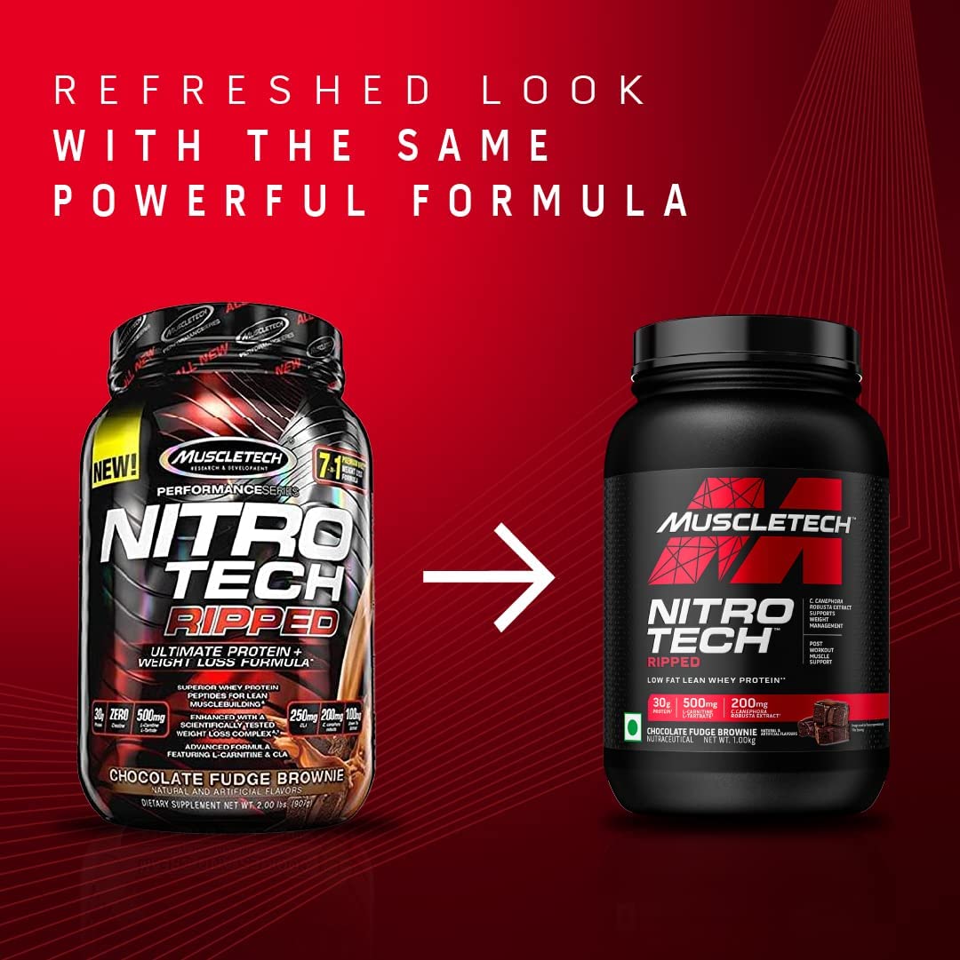 Protein Powder for Weight Loss |MuscleTech Nitro-Tech Ripped |Whey Protein Powder