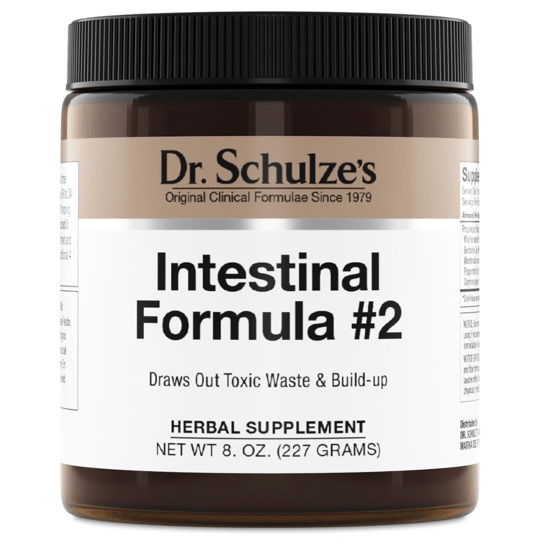 Dr. Schulze's | Intestinal Formula #2 | Herbal Colon Cleanse Formula | 8 Oz. Jar