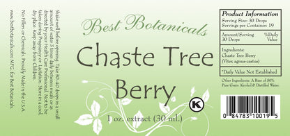 Best Botanicals Chaste Tree Berry Extract 1 oz.