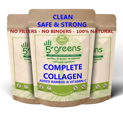 Marine Collagen Capsules 2400mg - Collagen Capsules with Bamboo & Vitamin C