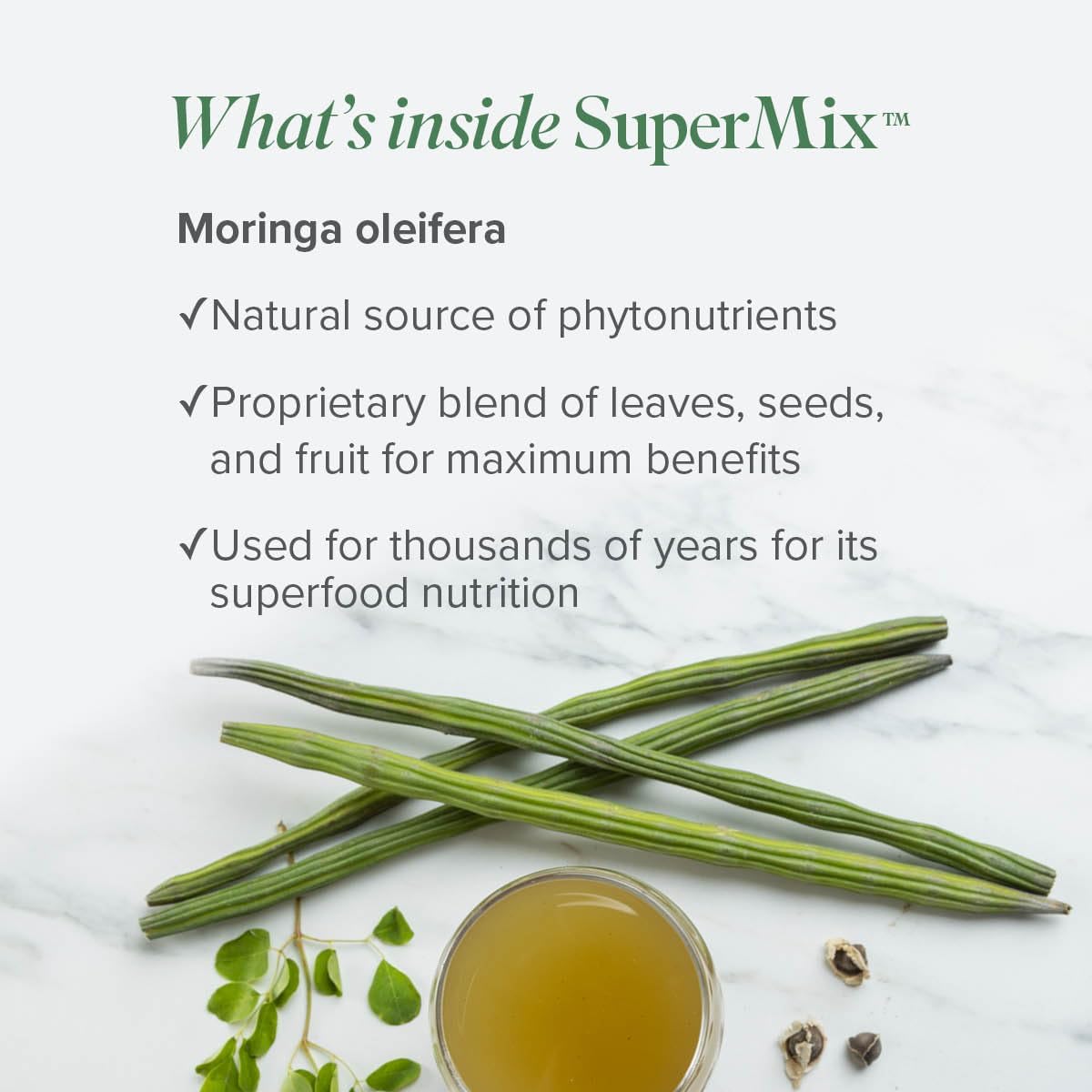 Isagenix SuperMix - Premium Moringa Superfood Powder with Phytonutrients