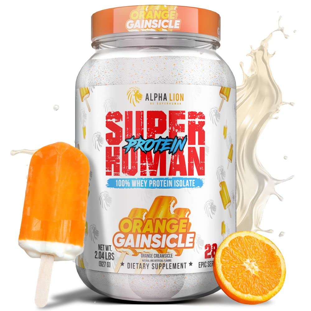 ALPHA LION Superhuman Whey Protein Powder, Great Tasting Pure Whey Protein Isolate