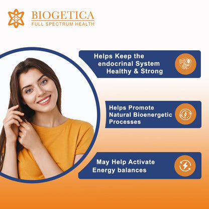 Biogetica Holoram Endokrium Supplement: 60 Capsules of 100% Vegan - Sage, Cimicifuga, Rosemary