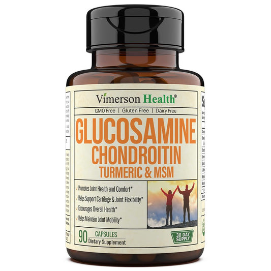 Glucosamine Chondroitin MSM Turmeric Boswellia - Joint Support Supplement. Antioxidant 