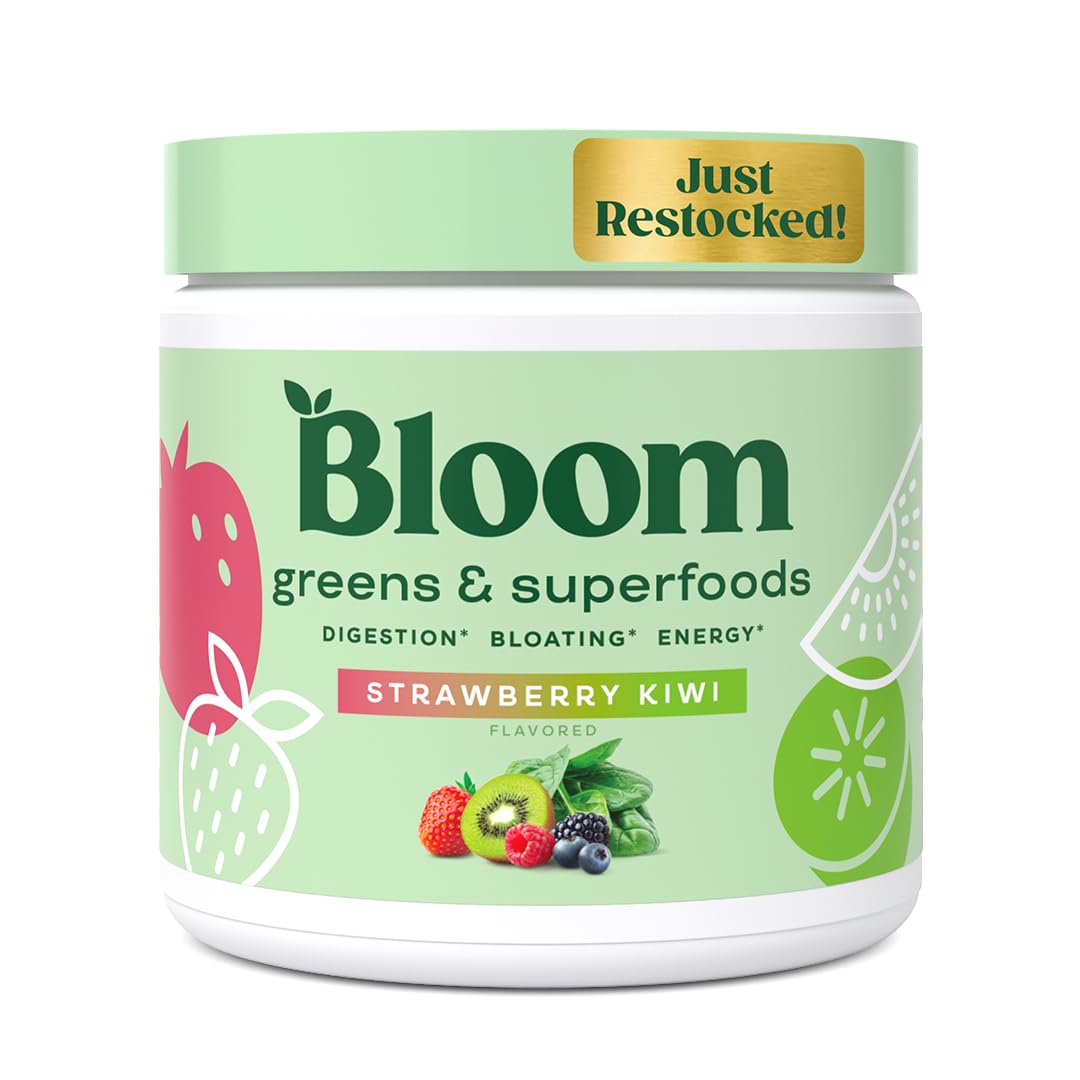 Bloom Nutrition Greens and Superfoods Powder for Digestive Health, Greens Powder