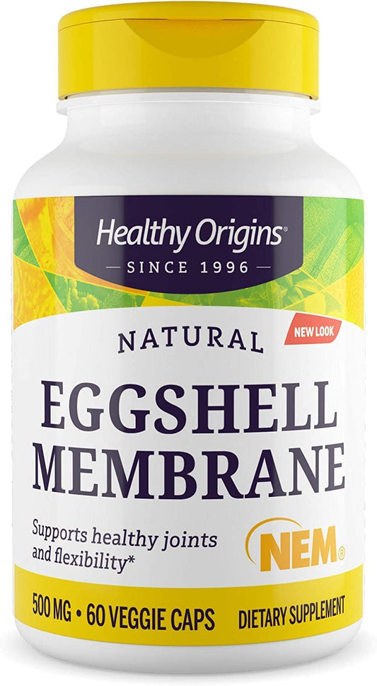 Healthy Origins Eggshell Membrane (NEM), 500 mg - Natural Collagen and Joint Support