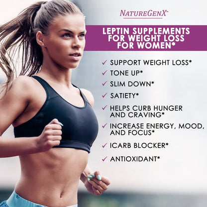 NatureGenX LeptinXT - Leptin Supplements for Weight Loss for Women - Extra Strength