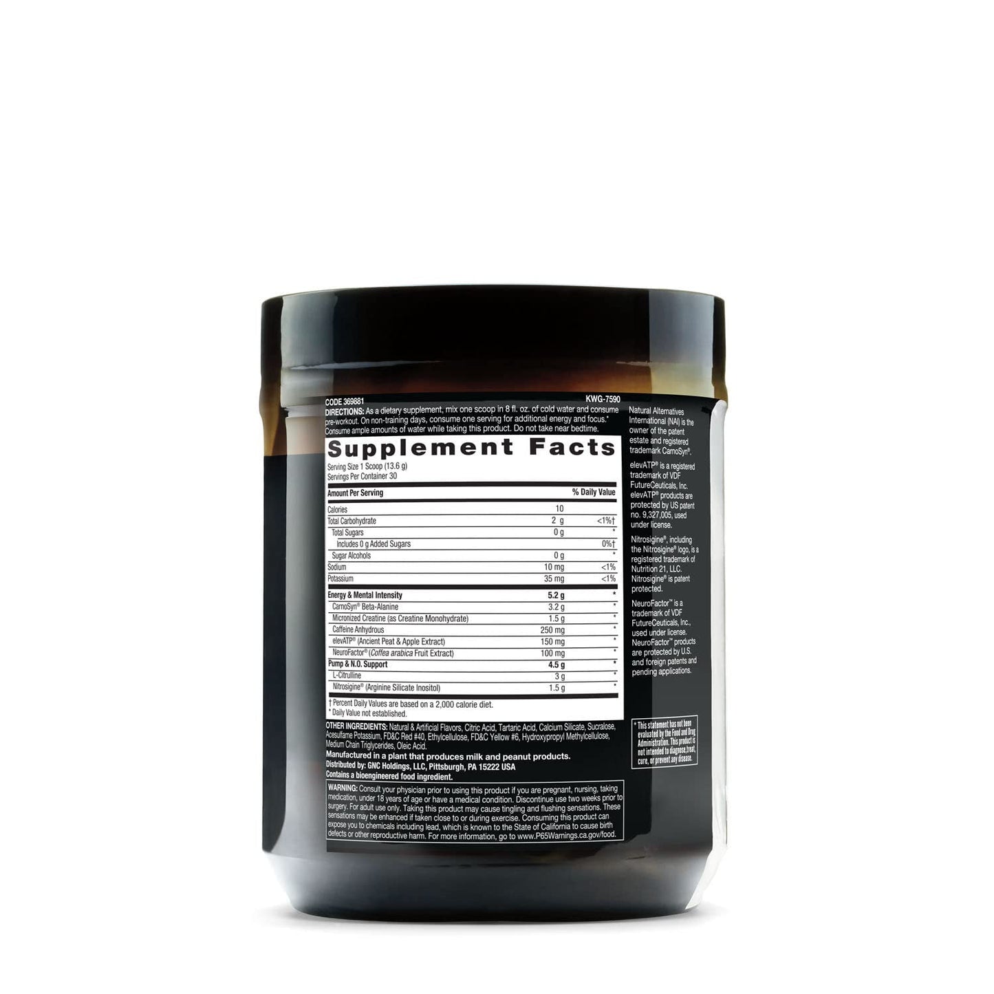 BEYOND RAW LIT | Clinically Dosed Pre-Workout Powder | Contains Caffeine, L-Citrulline