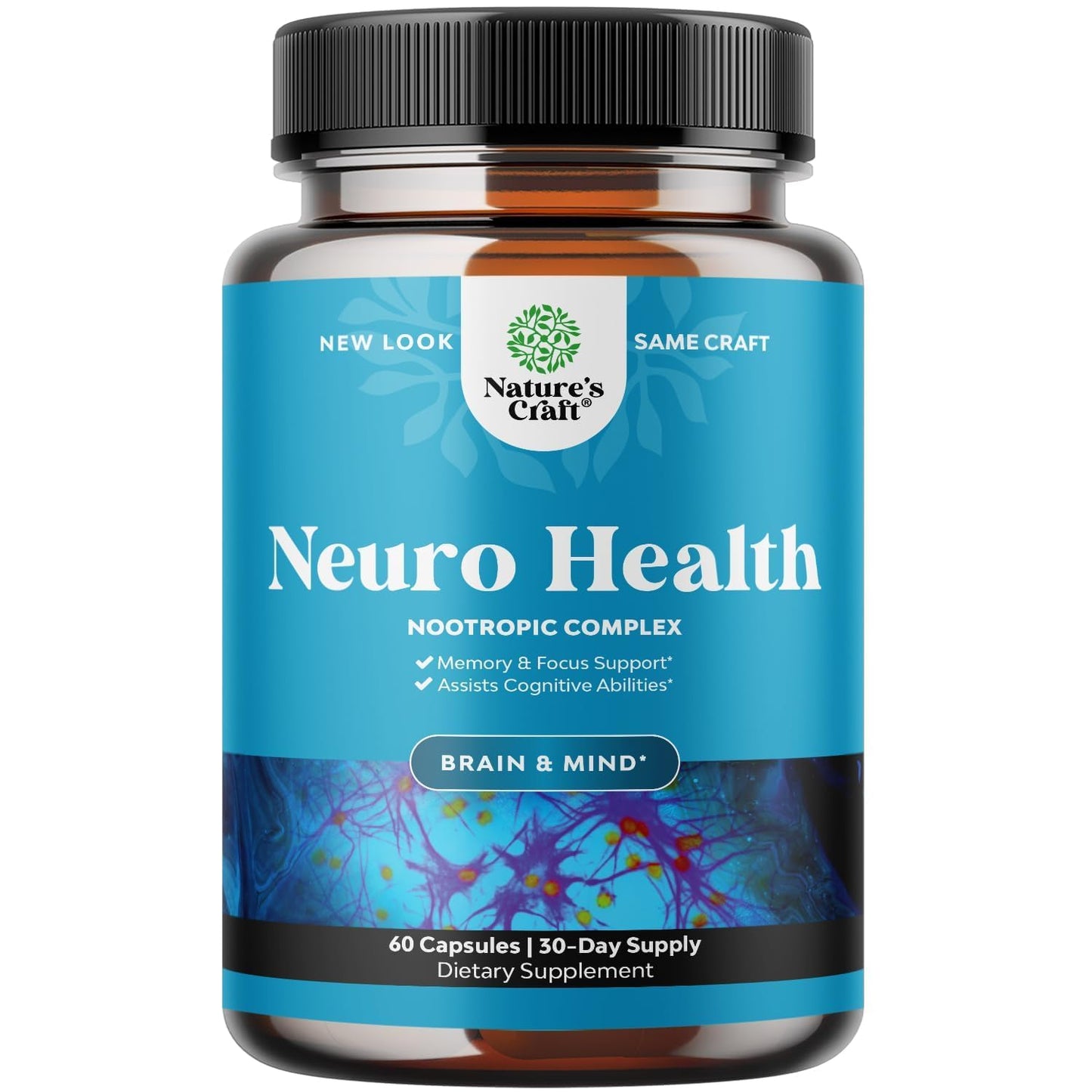 Nootropics Brain Support Supplement - Mental Focus Nootropic Memory Supplement