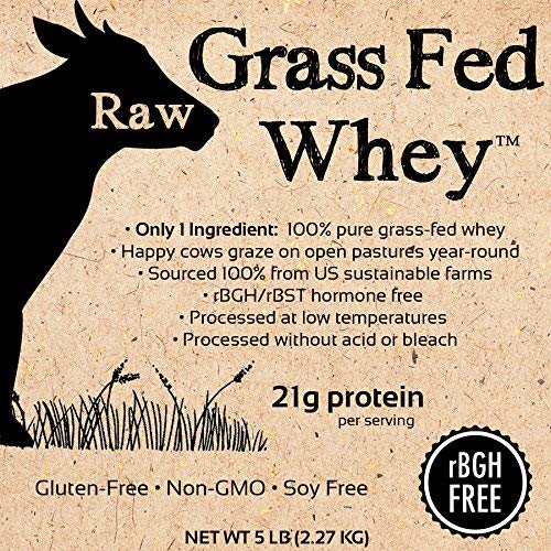 100% Raw Grass Fed Whey - Happy Healthy Cows, COLD PROCESSED Undenatured