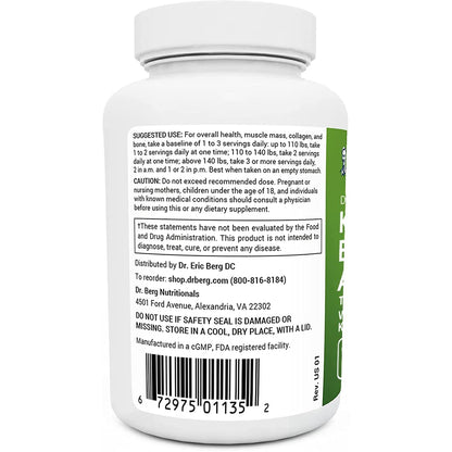 Dr. Berg's Keto Essential Aminos - Contains 8 Essentials Amino Acids -Keto Friendly