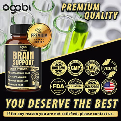 9in1 Brain Support Supplement 5750 Mg - Blended With Ashwagandha, Panax Ginseng