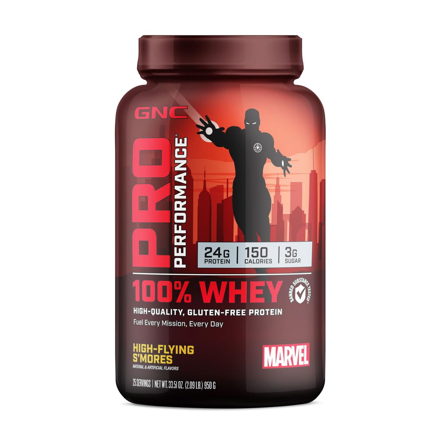 GNC Pro Performance 100% Whey - Marvel: High-Flying S'Mores - 25 Servings