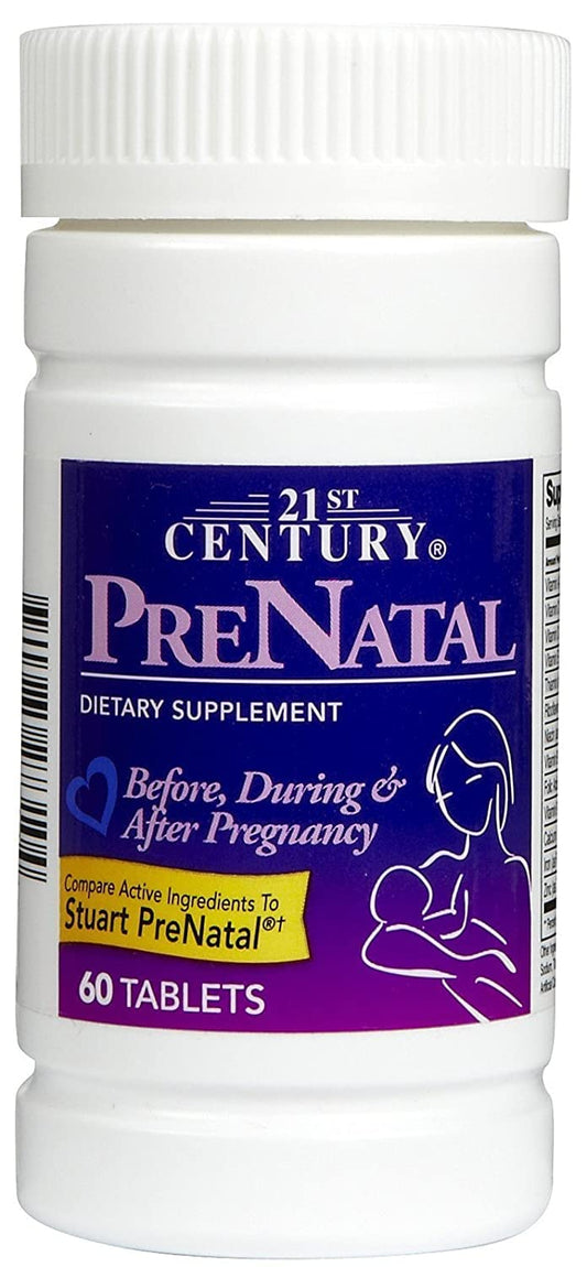21st Century Vitamins PreNatal Multivitamin Tabs, 60 ct
