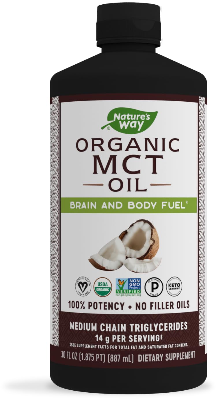 Nature's Way MCT Oil, Brain and Body Fuel from Coconuts*; Keto Paleo Certified