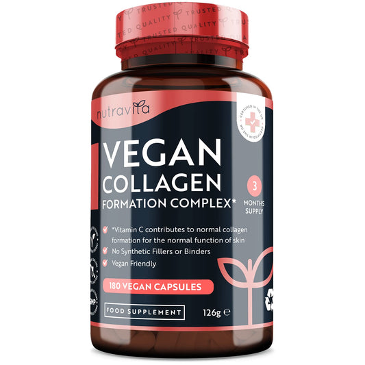 Vegan Collagen 1000mg Advanced Superfood Blend - 180 Capsules (3 Month Supply)