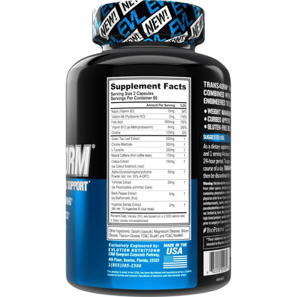 EVL Thermogenic Fat Burner Support - Fast Acting Weight Loss Energy and Appetite