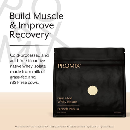 Promix Whey Protein Isolate Powder - Grass-Fed & 100% All Natural - ­Post Workout