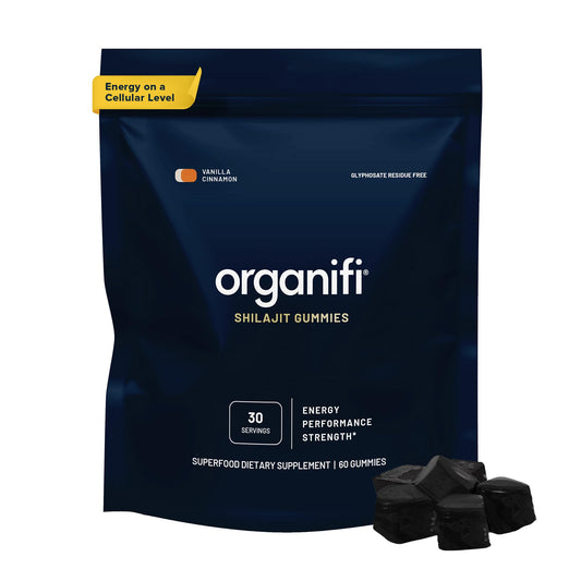 Organifi - Shilajit Gummies - Supports Natural Energy and Strength - Vanilla Cinnamon