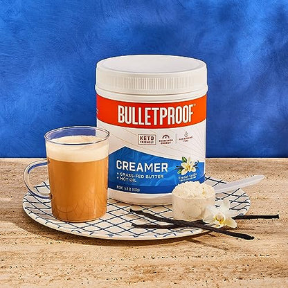 Bulletproof French Vanilla Creamer, 14.8 Ounces, Keto Coffee Creamer with MCT Oil