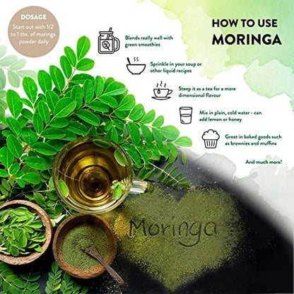 1KG Moringa Superleaf Powder Oleifera 100% Organic Raw Premium Quality Non-GMO