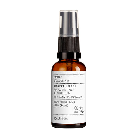 Evolve Organic Beauty - Hyaluronic Acid 200 Serum with Pomegranate extract, Rosewater