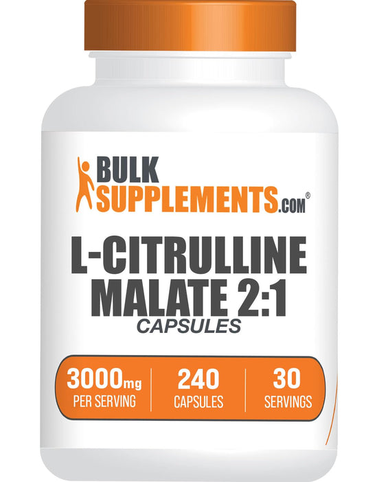 BULKSUPPLEMENTS.COM L-Citrulline Malate Capsules - Citrulline Malate 3000mg