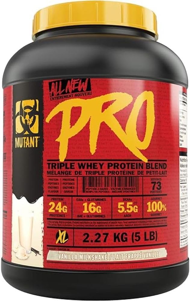 Mutant Pro – Triple Whey Protein Supplement – Time-Released for Enhanced Amino Acid Absorption 