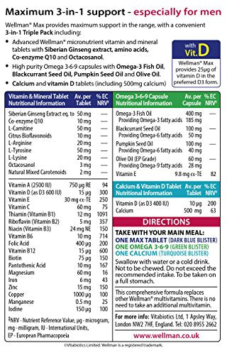 Vitabiotics Wellman Max - 84 Tablets/Capsules