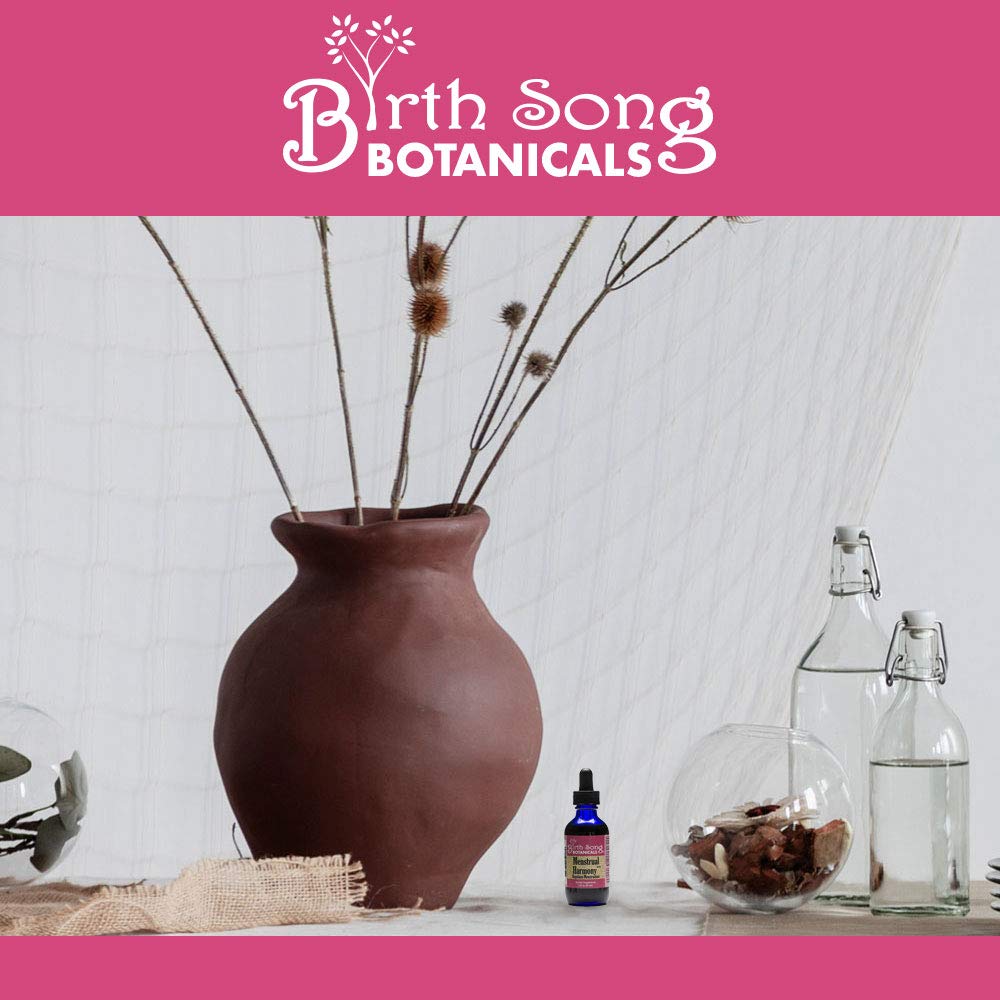 Birth Song Botanicals Menstrual Harmony Tincture, Herbal Period Symptom Support