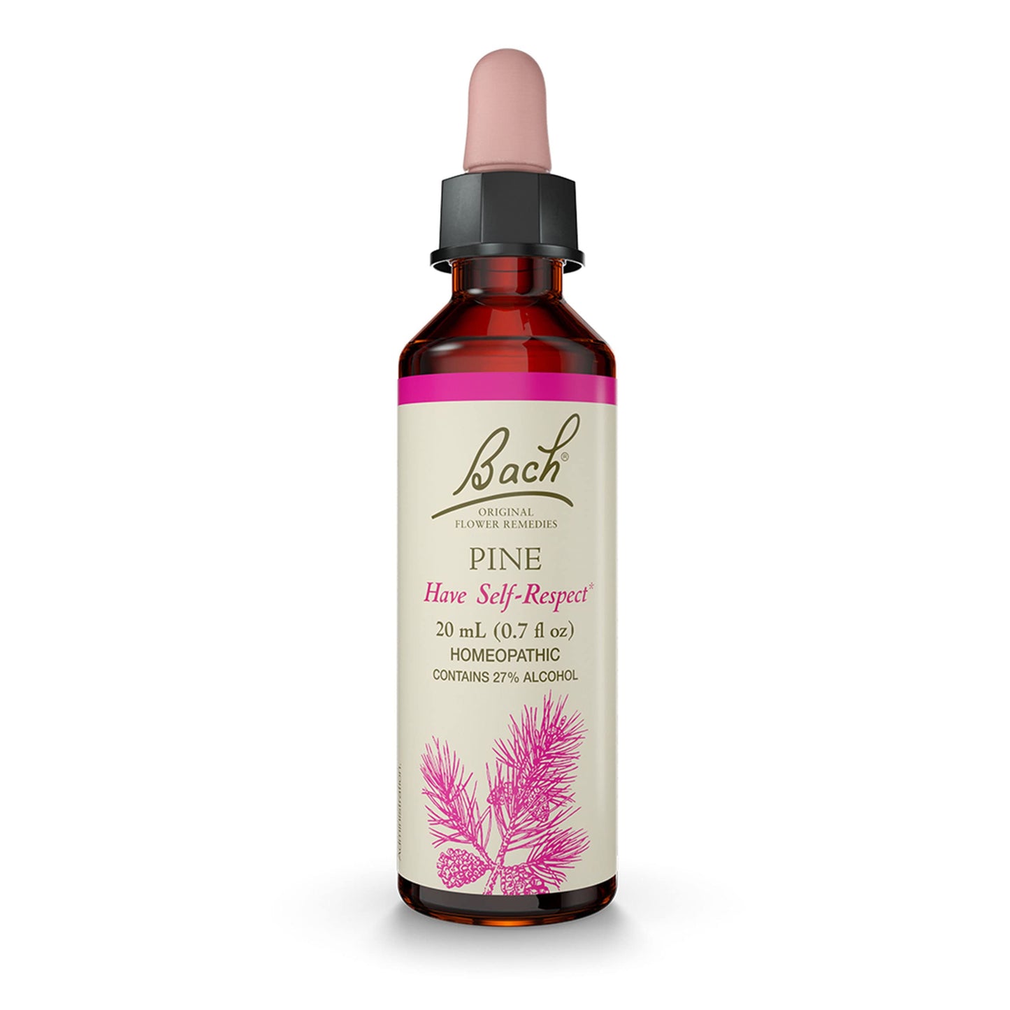 Bach Original Flower Remedies, Pine for Self Respect, Natural Homeopathic Flower Essence