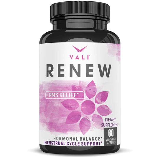 VALI Renew PMS Relief Supplement. Women’s Menstrual Cycle Support. Herbal Formula