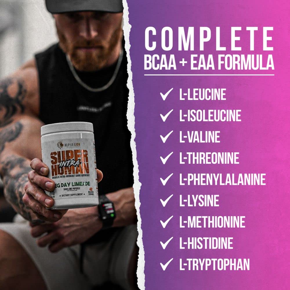 Alpha Lion Superhuman Intra Workout Powder for Men & Women, Amino Acids Drink