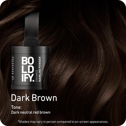 BOLDIFY Hairline Powder - LARGER 10g Bottle - Root Touch Up Powder - Instantly Conceals