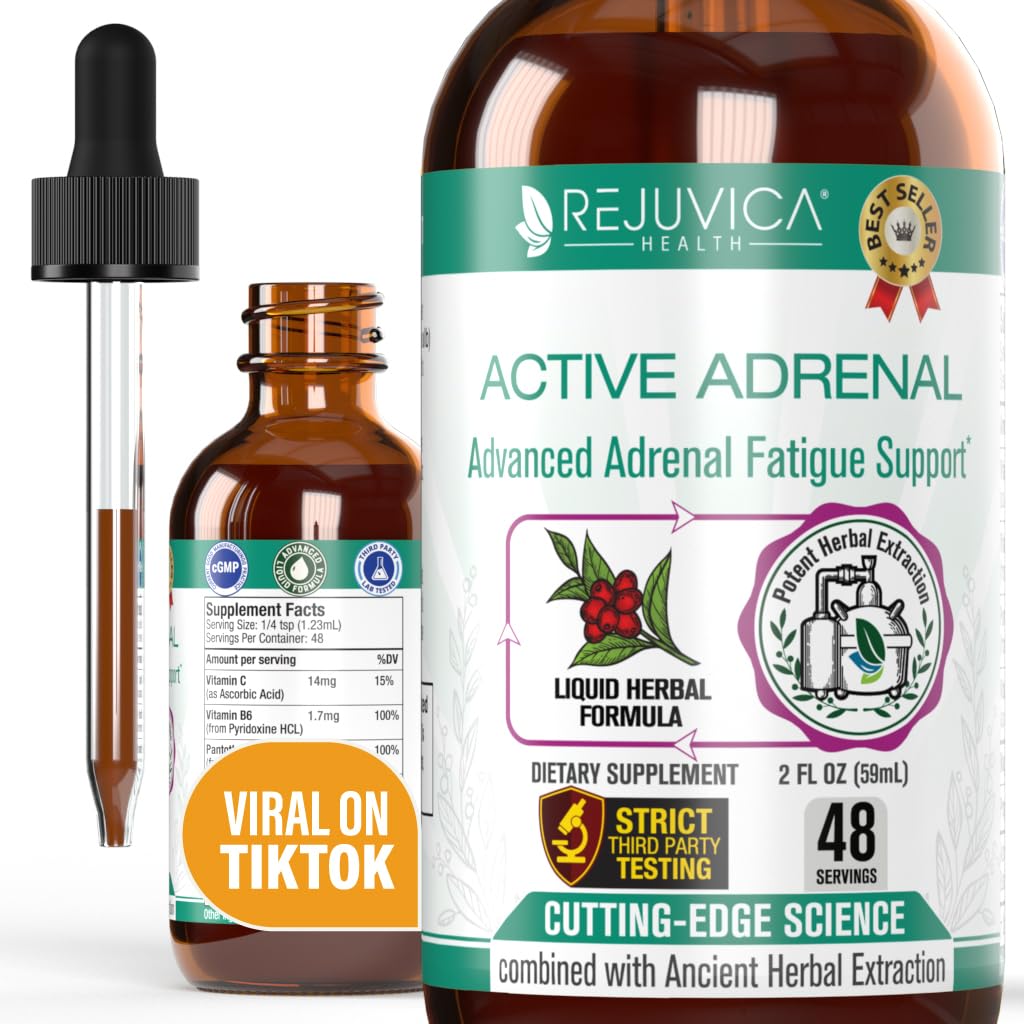 Active Adrenal - Advanced Adrenal Support Tincture - Liquid Delivery for Better Absorption 