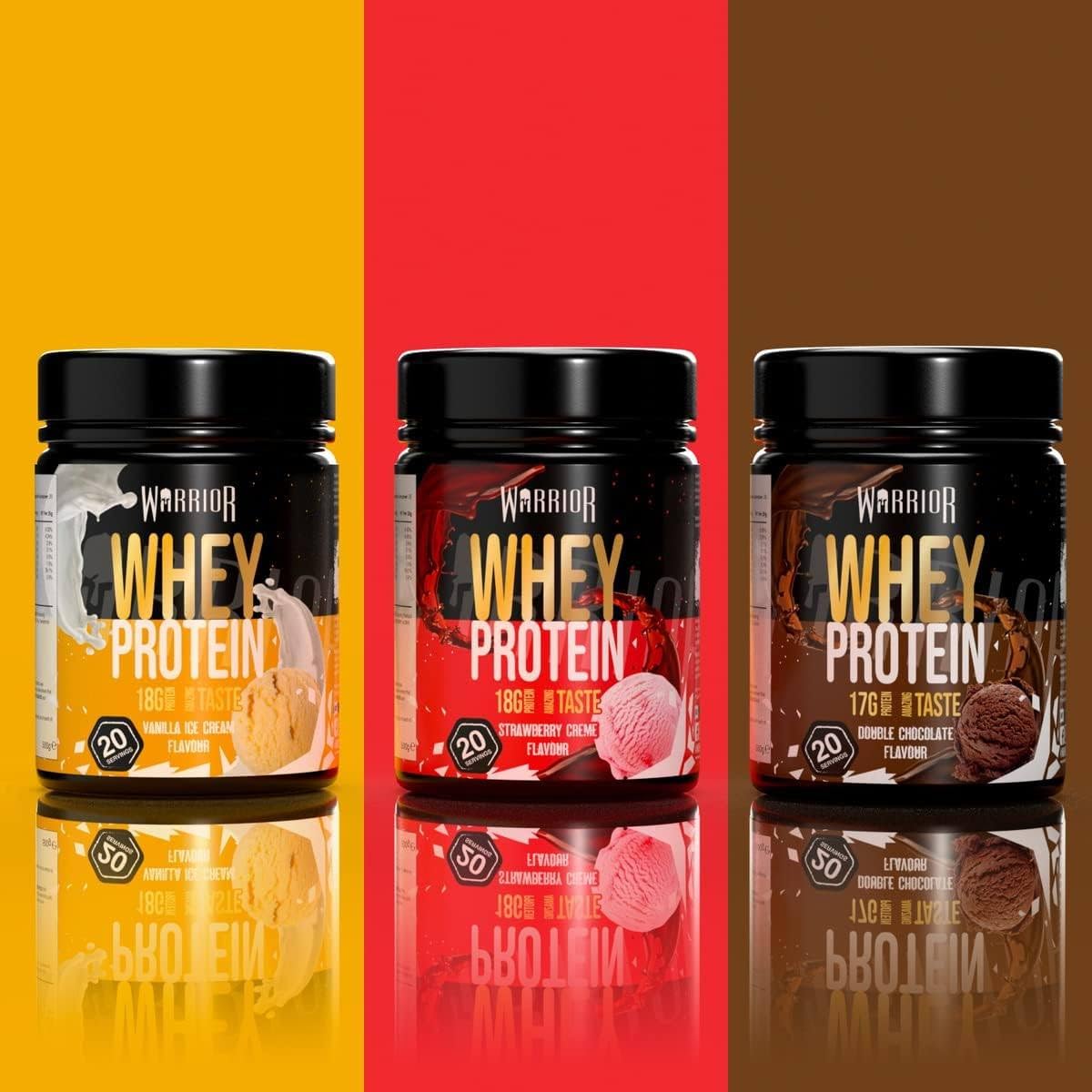 Warrior Whey Protein Powder – Up to 36g* of Protein Per Shake – Low Sugar, and Low Carbs